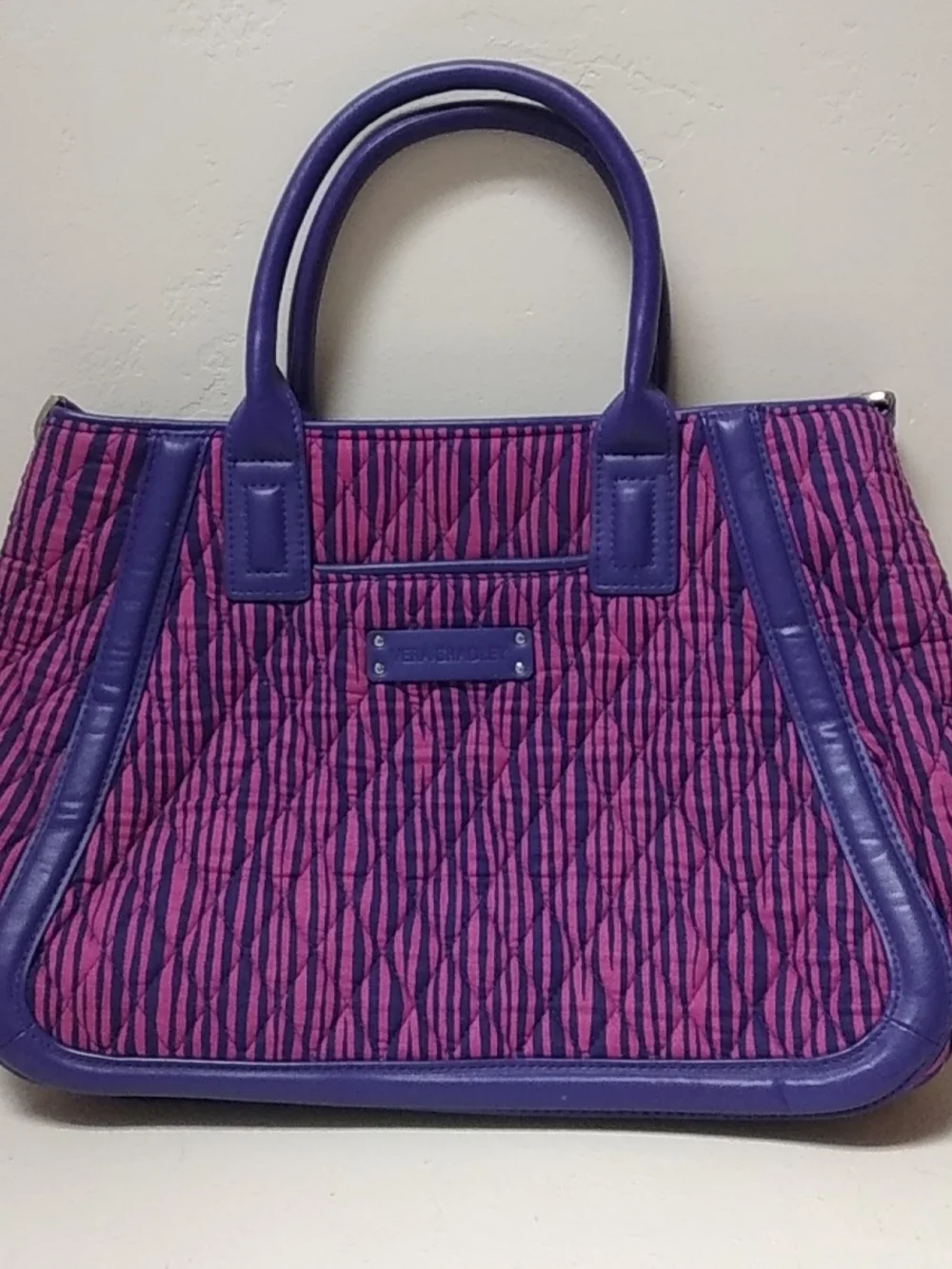 Vera Bradley Pink and Purple Quilted Bag